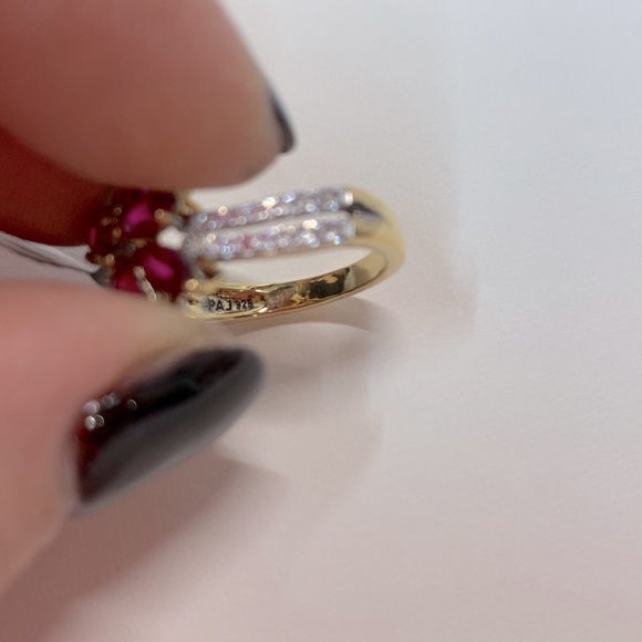 NWT Ruby Yellow gold Ring size 7 - Picture 14 of 16